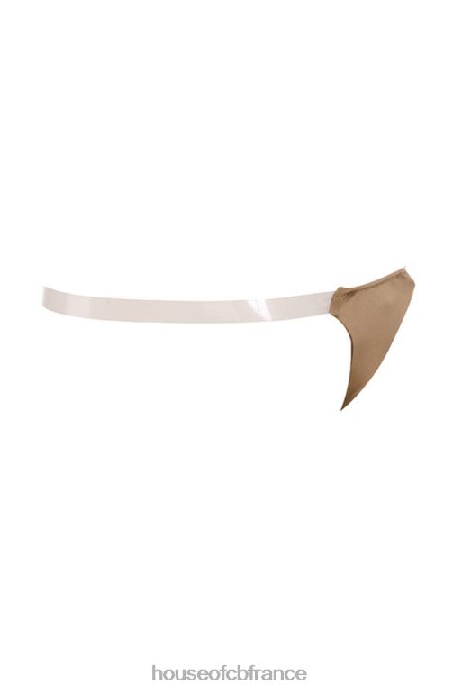 House of CB solution string transparent avec sangle latérale - caramel N888H1287 vêtements
