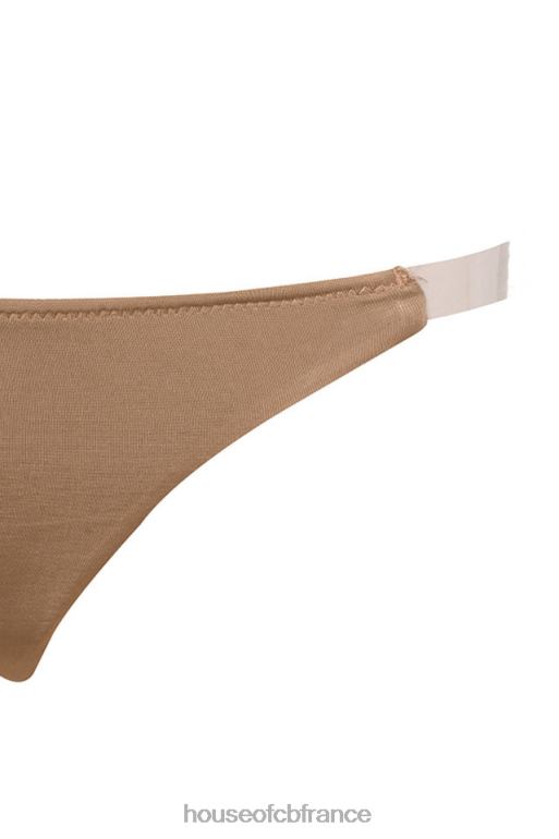 House of CB solution string transparent avec sangle latérale - caramel N888H1287 vêtements