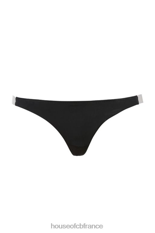 House of CB solution string transparent avec sangle latérale - noir N888H1300 vêtements