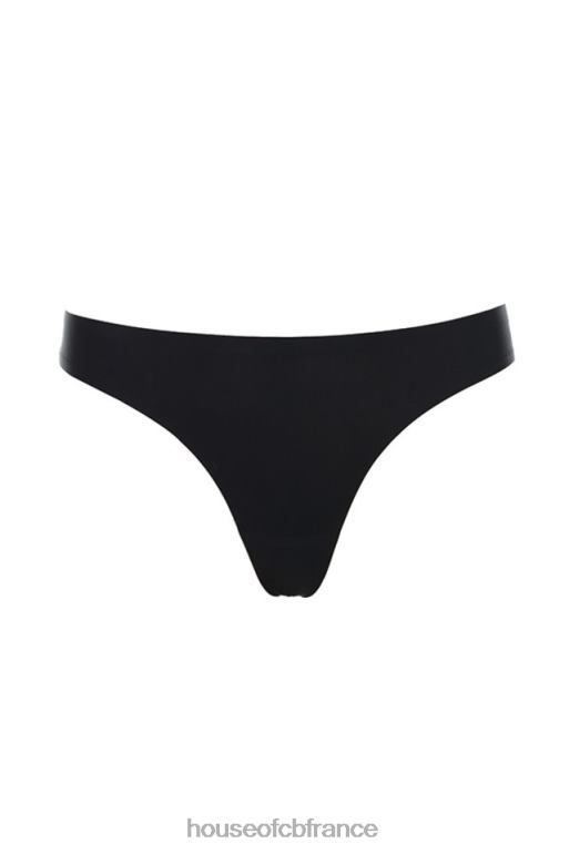 House of CB string sans couture en micromodal - noir N888H1295 vêtements