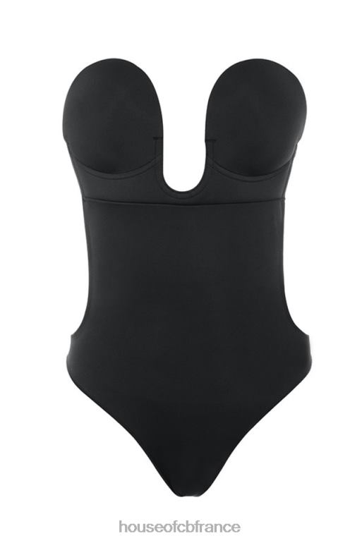 House of CB body dos nu autocollant plongeant - noir N888H1299 vêtements