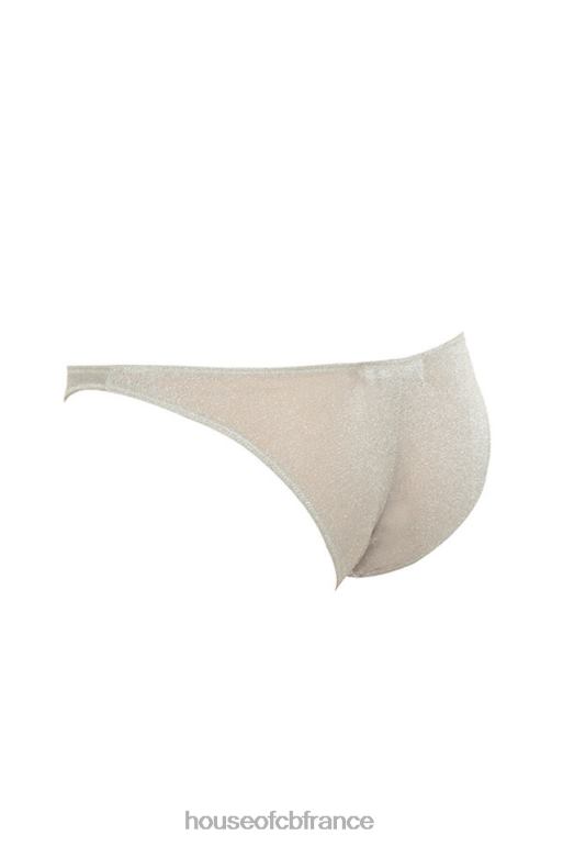 House of CB culotte triangle en lurex argenté Minx N888H1301 vêtements