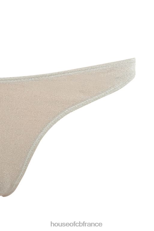 House of CB culotte triangle en lurex argenté Minx N888H1301 vêtements