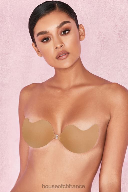 House of CB soutien-gorge V moulé en microfibre avec fermeture sur le devant - caramel N888H1280 vêtements