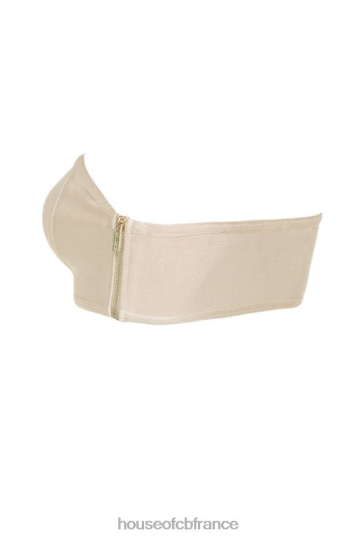 House of CB soutien-gorge bustier bandage beige nu N888H1311 vêtements