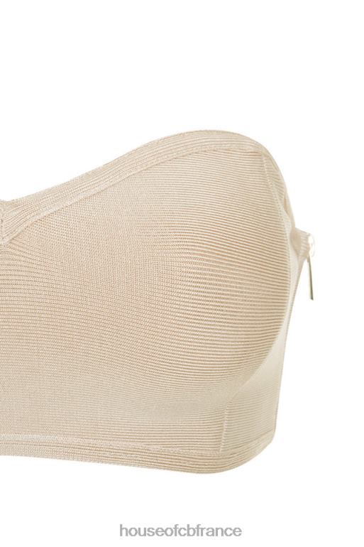 House of CB soutien-gorge bustier bandage beige nu N888H1311 vêtements