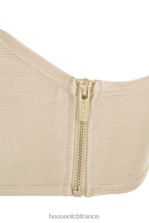 House of CB soutien-gorge bustier bandage beige nu N888H1311 vêtements