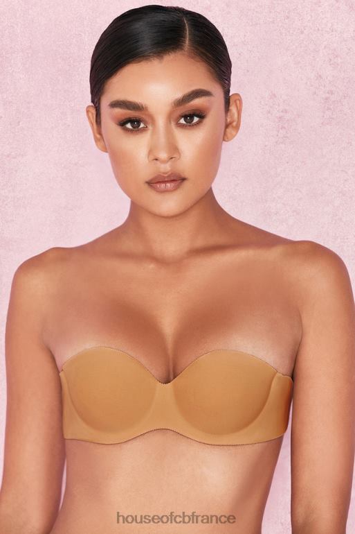 House of CB soutien-gorge collant moulé sans bretelles dos nu - caramel N888H1279 vêtements