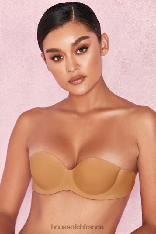 House of CB soutien-gorge collant moulé sans bretelles dos nu - caramel N888H1279 vêtements