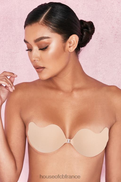 House of CB soutien-gorge en V moulé en microfibre avec fermeture sur le devant - beige N888H1318 vêtements