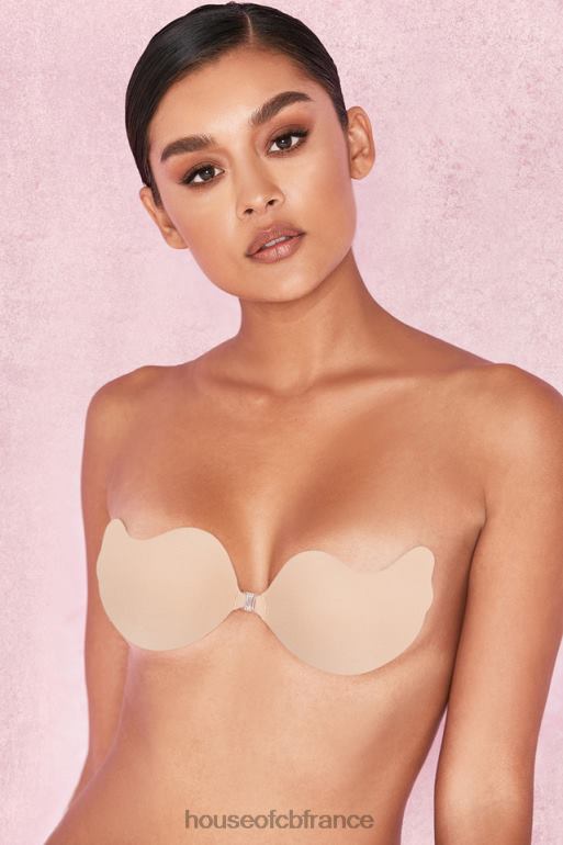 House of CB soutien-gorge en V moulé en microfibre avec fermeture sur le devant - beige N888H1318 vêtements