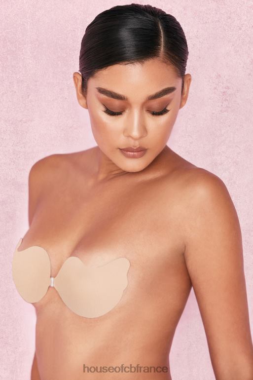 House of CB soutien-gorge en V moulé en microfibre avec fermeture sur le devant - beige N888H1318 vêtements