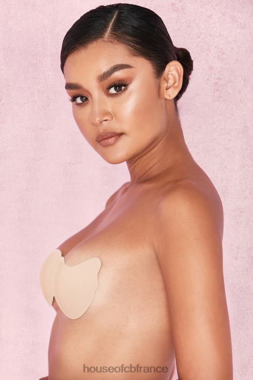 House of CB soutien-gorge en V moulé en microfibre avec fermeture sur le devant - beige N888H1318 vêtements