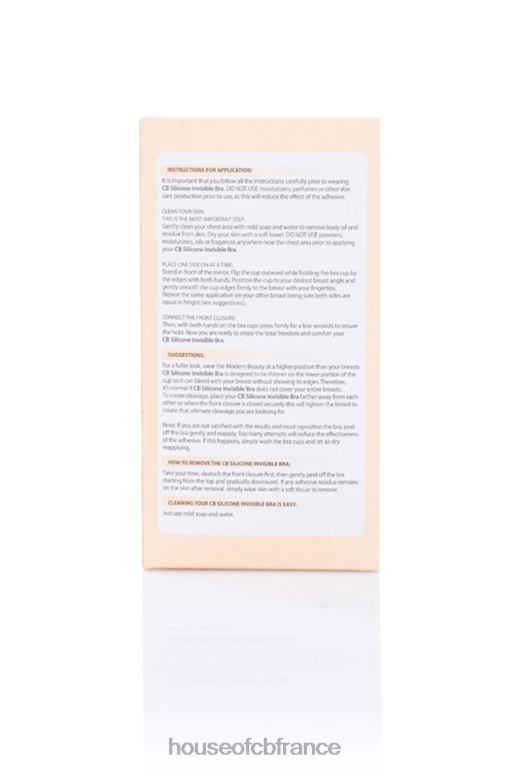 House of CB soutien-gorge invisible fermeture devant en silicone - beige N888H1320 vêtements