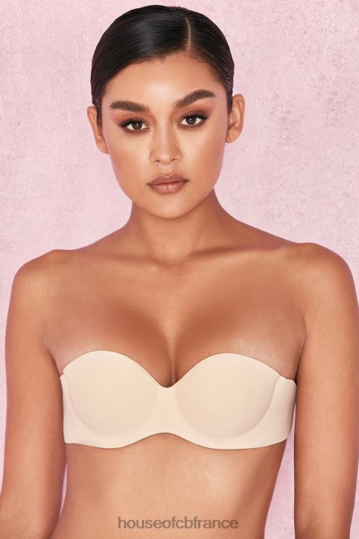 House of CB soutien-gorge moulé dos nu sans bretelles - beige N888H1317 vêtements