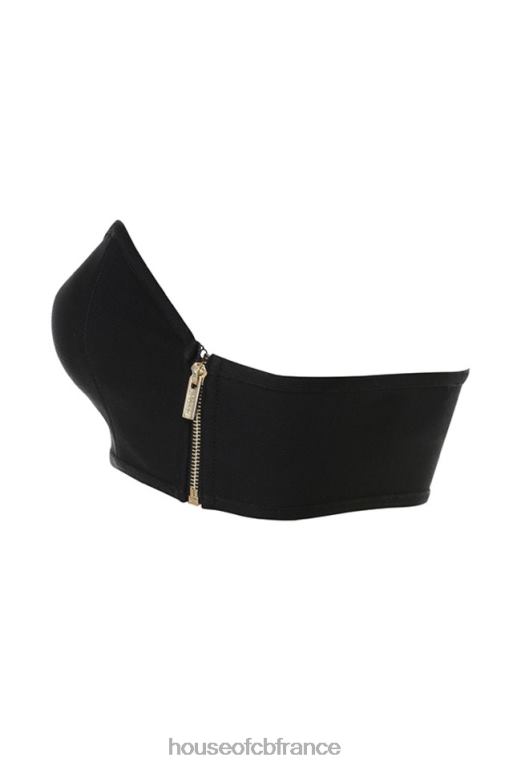 House of CB soutien-gorge sans bretelles bandage noir nu N888H1312 vêtements