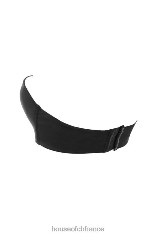 House of CB soutien-gorge sans bretelles moulé uni lisse - noir N888H1309 vêtements