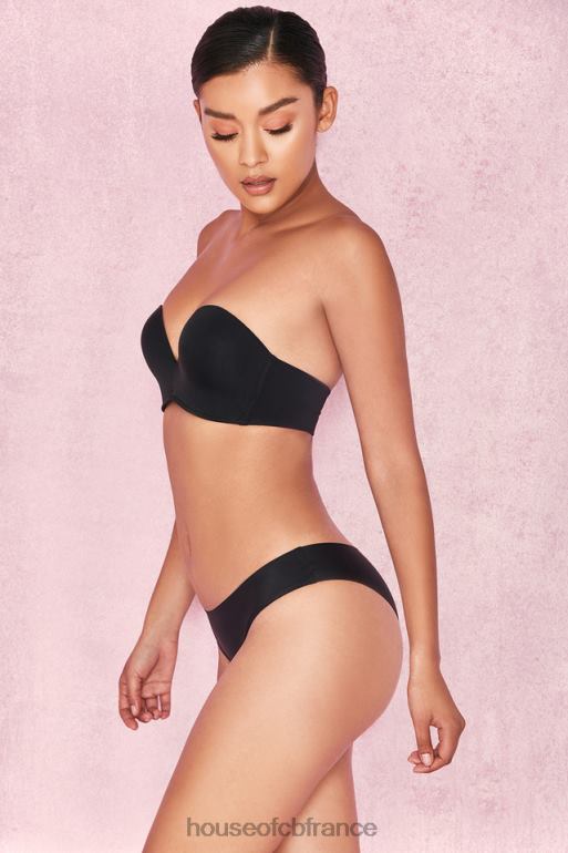 House of CB soutien-gorge sans bretelles moulé uni lisse - noir N888H1309 vêtements