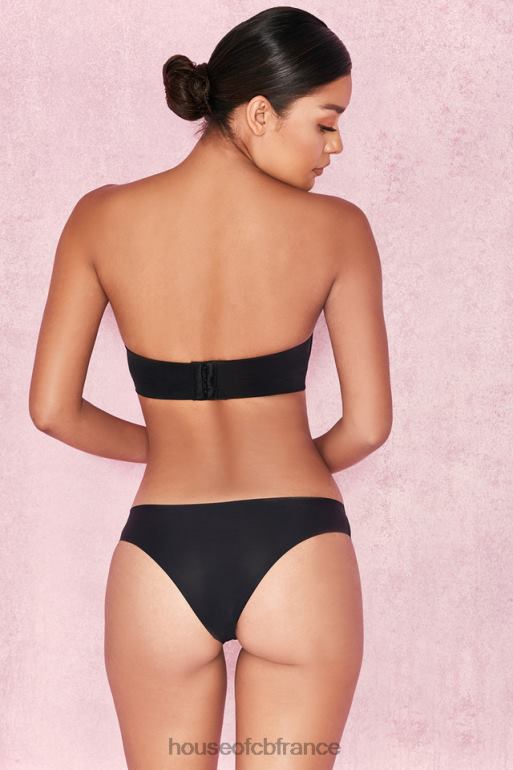 House of CB soutien-gorge sans bretelles moulé uni lisse - noir N888H1309 vêtements