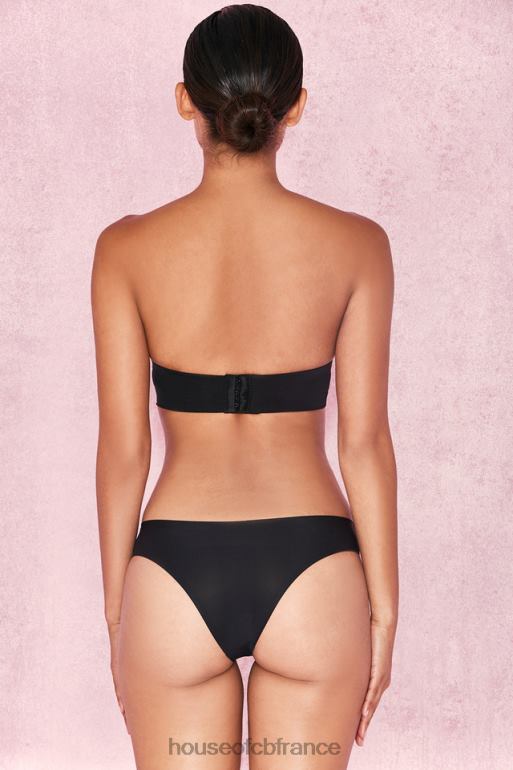 House of CB soutien-gorge sans bretelles moulé uni lisse - noir N888H1309 vêtements