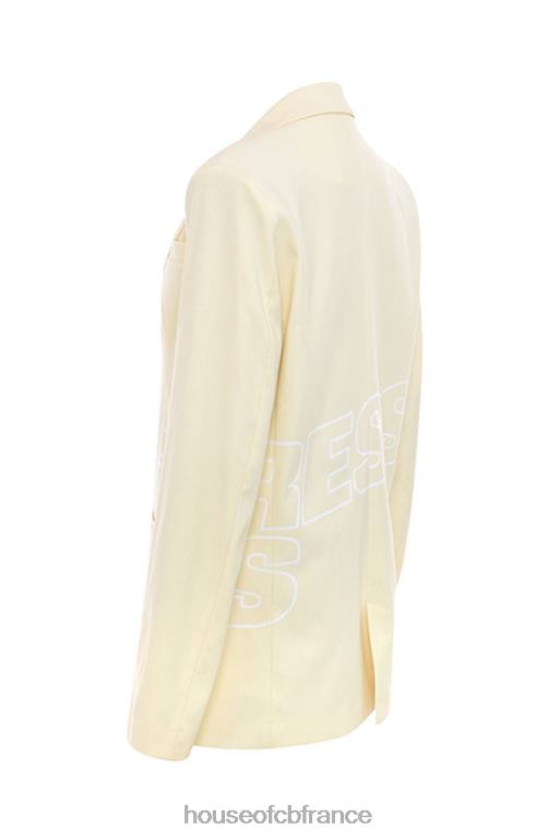 House of CB Mistress Rocks - Blazer à logo citron et cœur battant N888H1050 vêtements