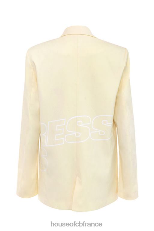 House of CB Mistress Rocks - Blazer à logo citron et cœur battant N888H1050 vêtements