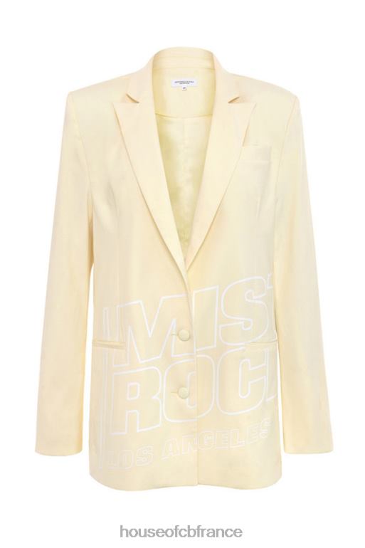 House of CB Mistress Rocks - Blazer à logo citron et cœur battant N888H1050 vêtements