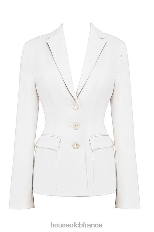 House of CB blazer ajusté contour ivoire sariah N888H1029 vêtements
