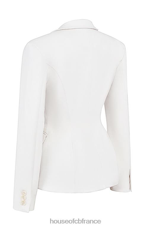 House of CB blazer ajusté contour ivoire sariah N888H1029 vêtements