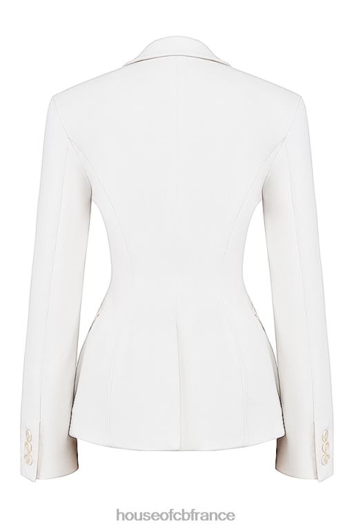 House of CB blazer ajusté contour ivoire sariah N888H1029 vêtements