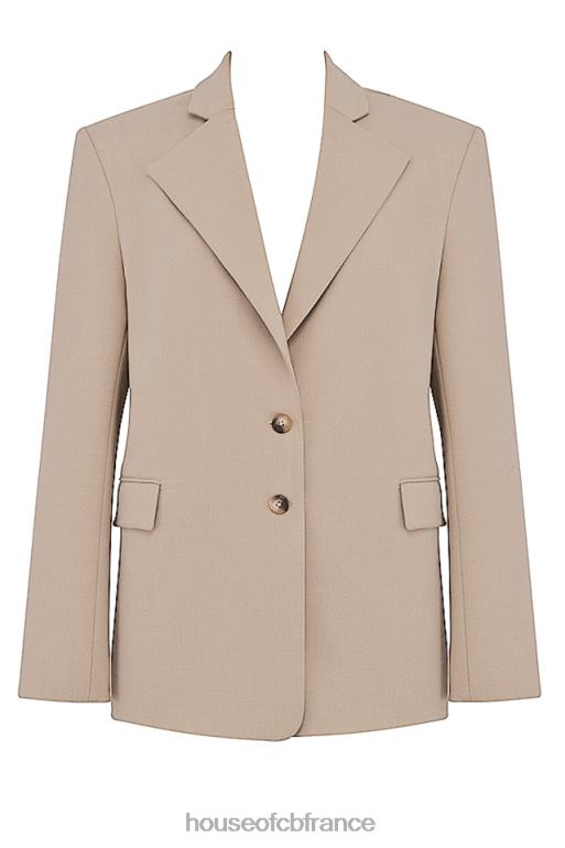 House of CB blazer oversize en vison aline N888H1034 vêtements