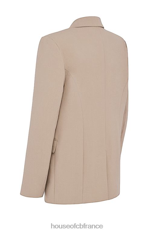 House of CB blazer oversize en vison aline N888H1034 vêtements