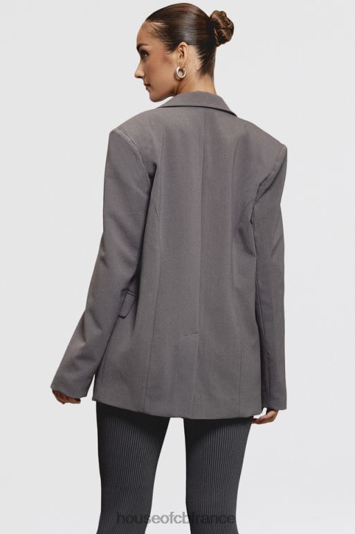 House of CB blazer oversize gris foncé aline N888H1040 vêtements