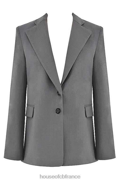 House of CB blazer oversize gris foncé aline N888H1040 vêtements