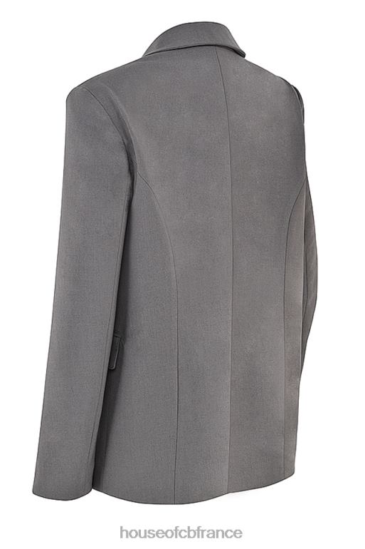House of CB blazer oversize gris foncé aline N888H1040 vêtements