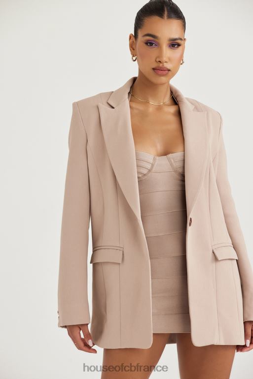 House of CB blazer oversize marta latte N888H1043 vêtements