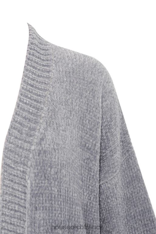 House of CB cardigan ample en chenille gris céline N888H1053 vêtements