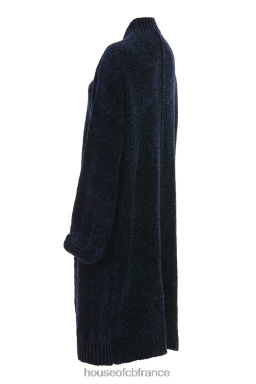 House of CB cardigan ample en chenille marine celine N888H1044 vêtements