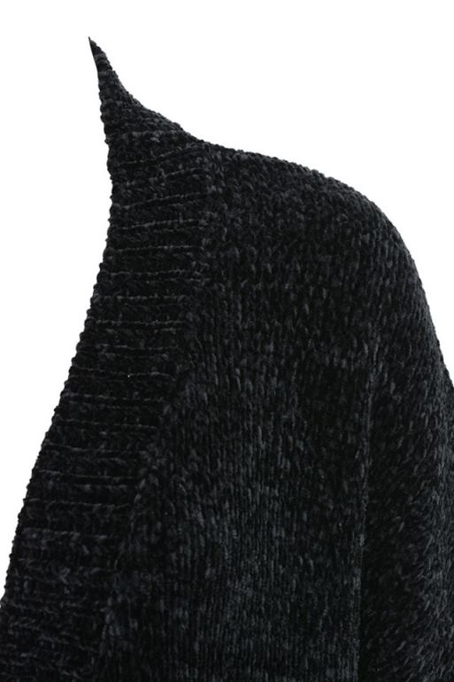 House of CB cardigan ample en chenille noir celine N888H1052 vêtements