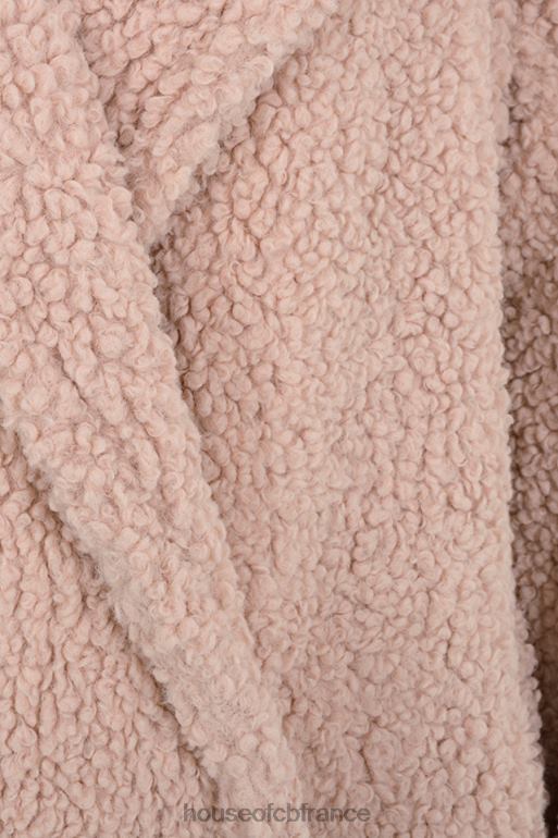 House of CB manteau sherpa en fausse fourrure blush ours N888H1055 vêtements