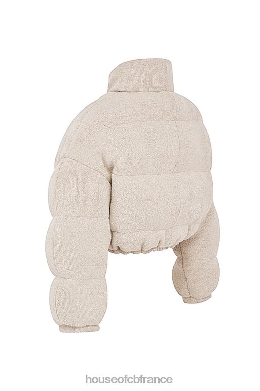 House of CB doudoune en forme de C en tricot opale pascal N888H1033 vêtements