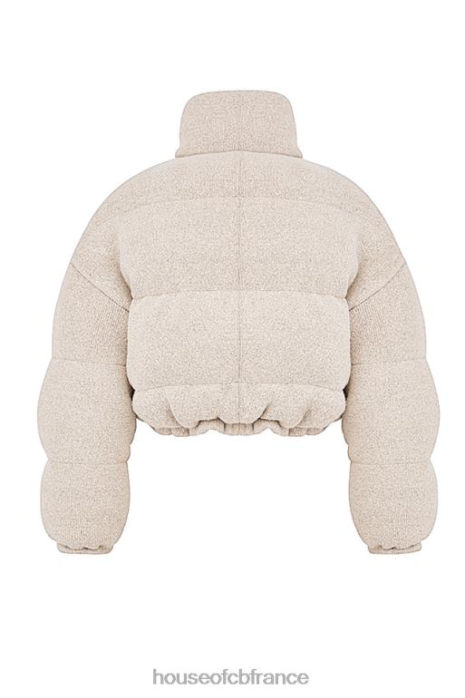 House of CB doudoune en forme de C en tricot opale pascal N888H1033 vêtements