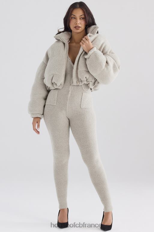 House of CB doudoune en forme de C en tricot opale pascal N888H1033 vêtements
