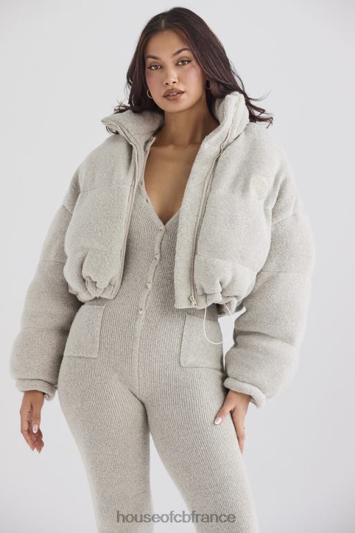 House of CB doudoune en forme de C en tricot opale pascal N888H1033 vêtements