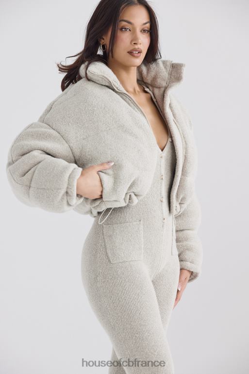 House of CB doudoune en forme de C en tricot opale pascal N888H1033 vêtements