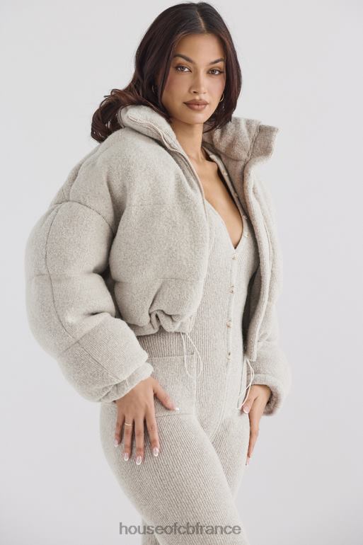 House of CB doudoune en forme de C en tricot opale pascal N888H1033 vêtements