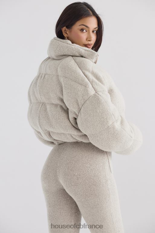 House of CB doudoune en forme de C en tricot opale pascal N888H1033 vêtements