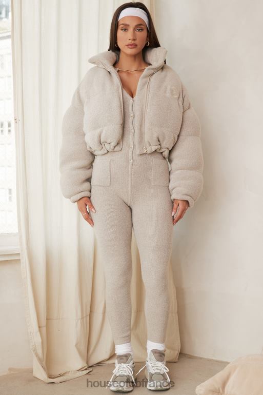 House of CB doudoune en forme de C en tricot opale pascal N888H1033 vêtements