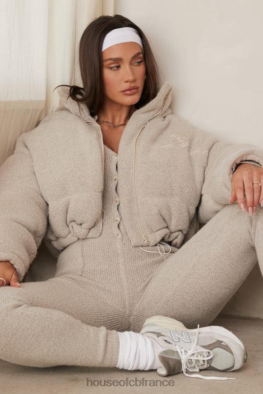 House of CB doudoune en forme de C en tricot opale pascal N888H1033 vêtements