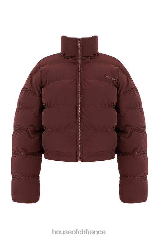 House of CB doudoune oversize en forme de C Hero Chocolate N888H1047 vêtements